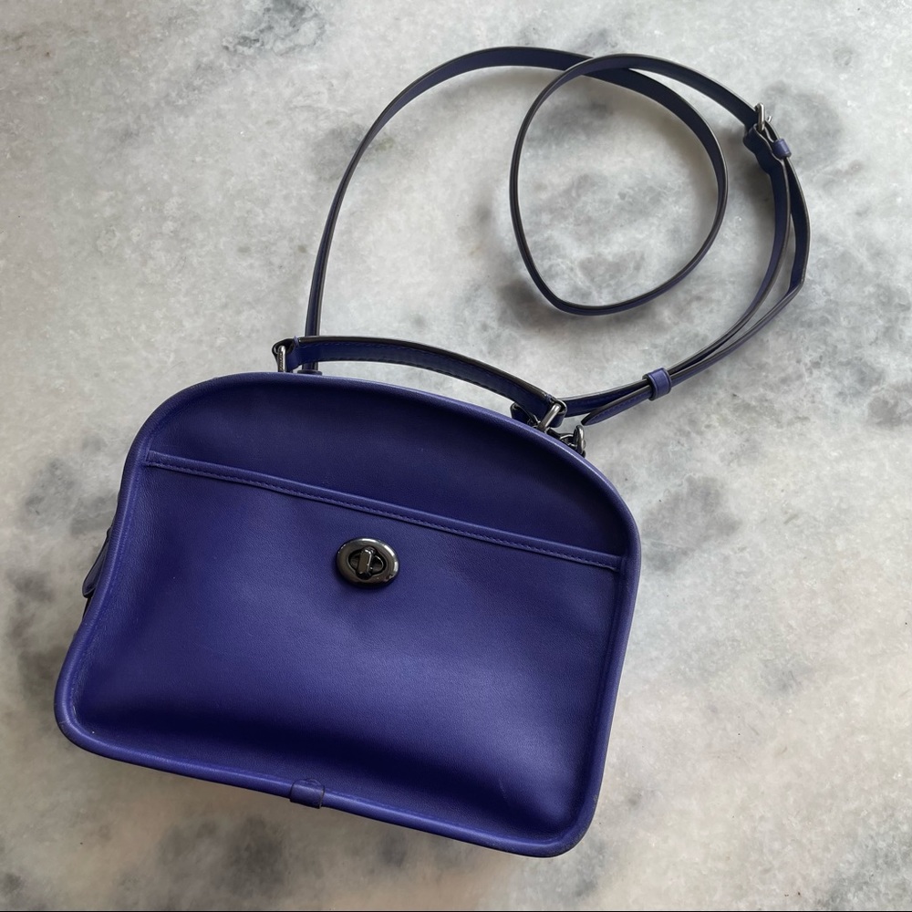Coach Lunchbox Purple Crossbody